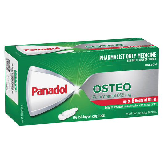 Panadol Osteo Paracetamol 665mg Modified Release Caplets 96