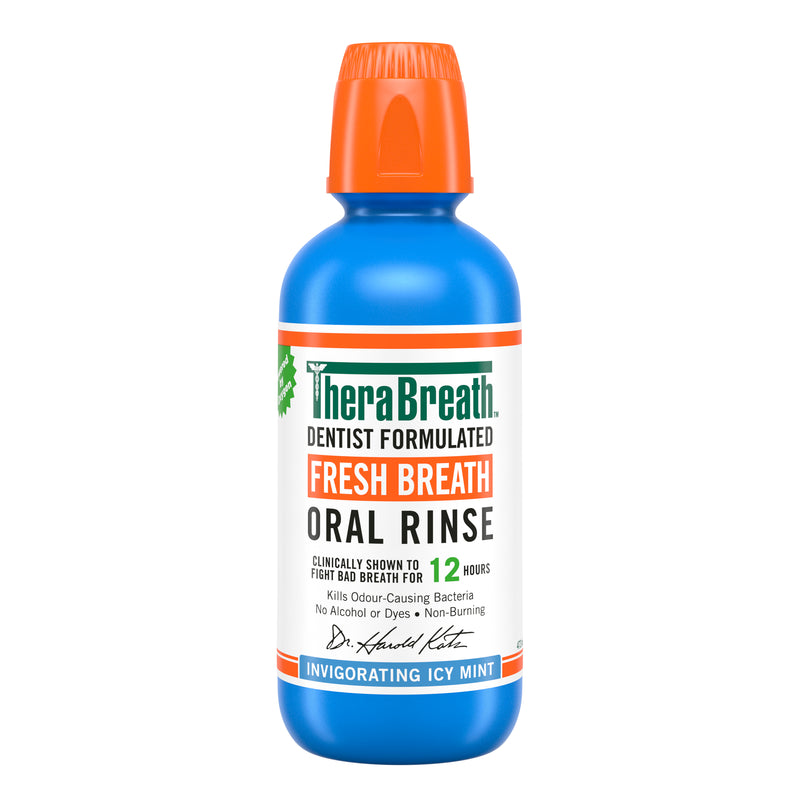 TheraBreath Icy Mint Oral Rinse 473ml