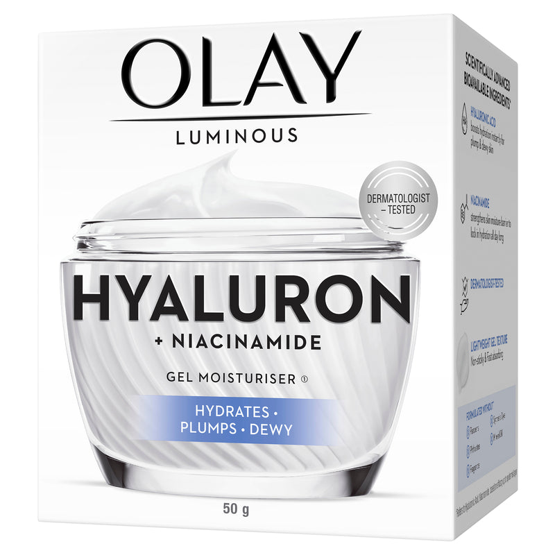 Olay Luminous Niacinamide + Hyaluronic Gel Moisturiser 50g