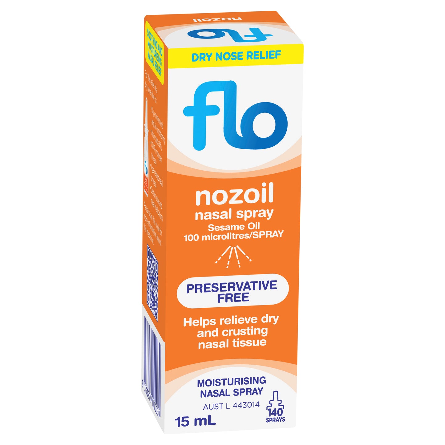 FLO Nozoil Nasal Moisturising Spray 15mL