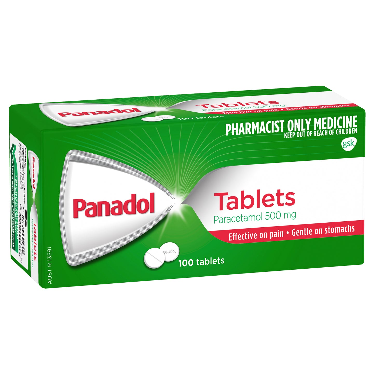 Panadol Paracetamol 500mg Tablets 100