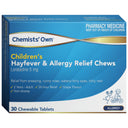 Chemists' Own Allergy Relief Chewable Tablets 30