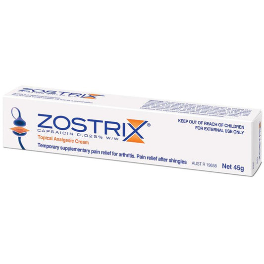Zostrix Topical Analgesic Cream 0.025% 45g