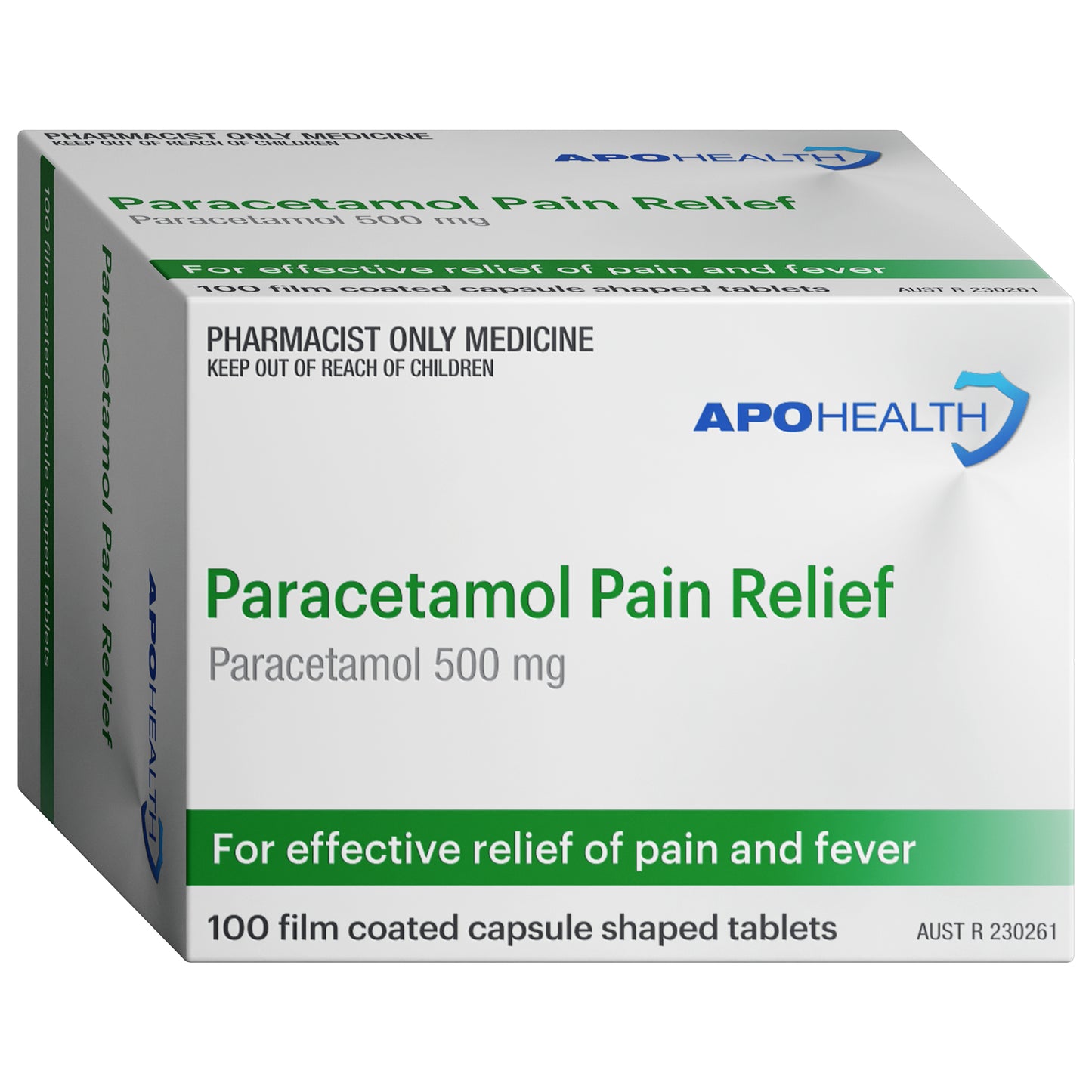 APH Paracetamol 500mg Capsules 100