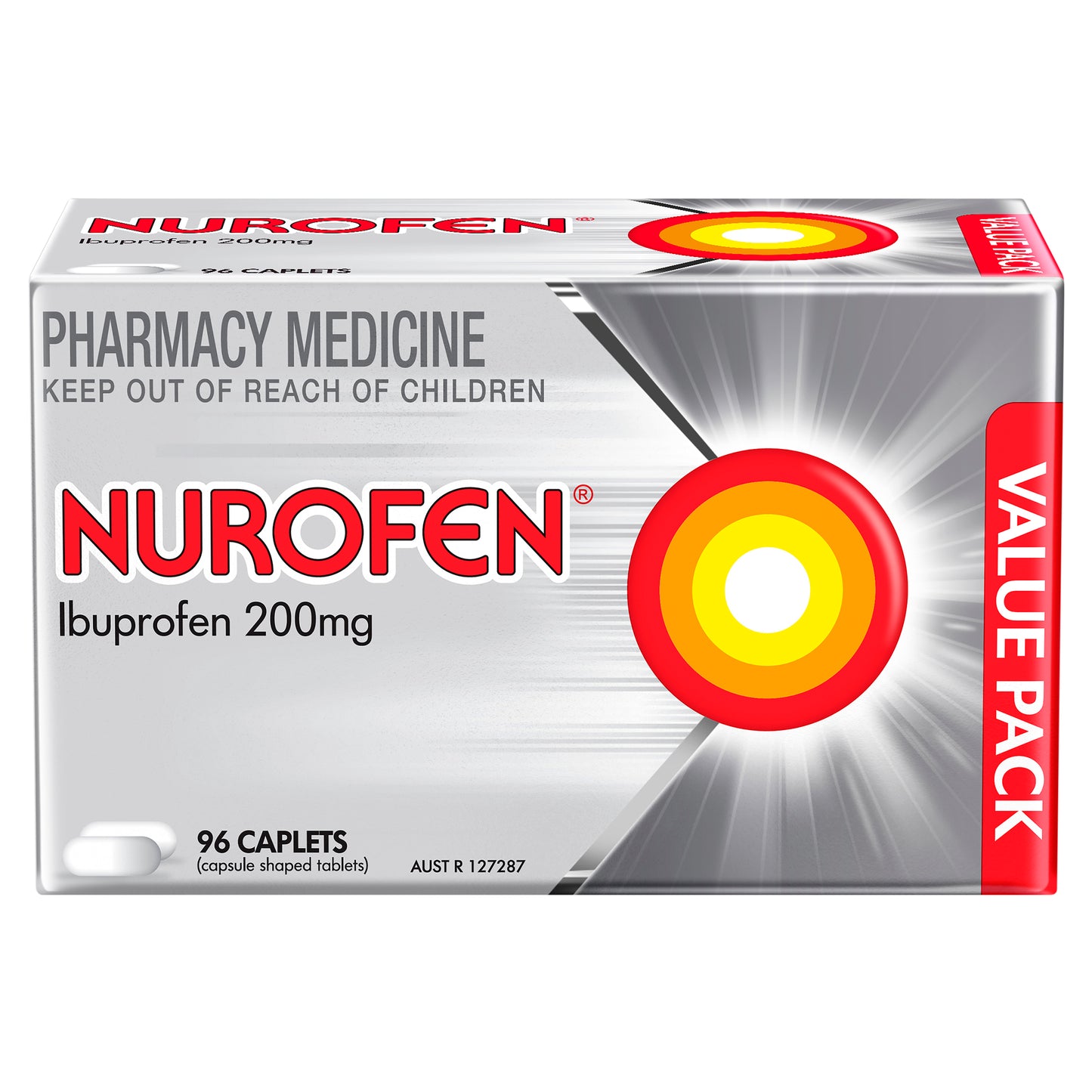 Nurofen Ibuprofen 200mg Caplets 96