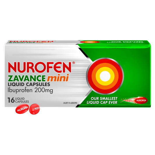 Nurofen Zavance Mini Liquid Capsules 16