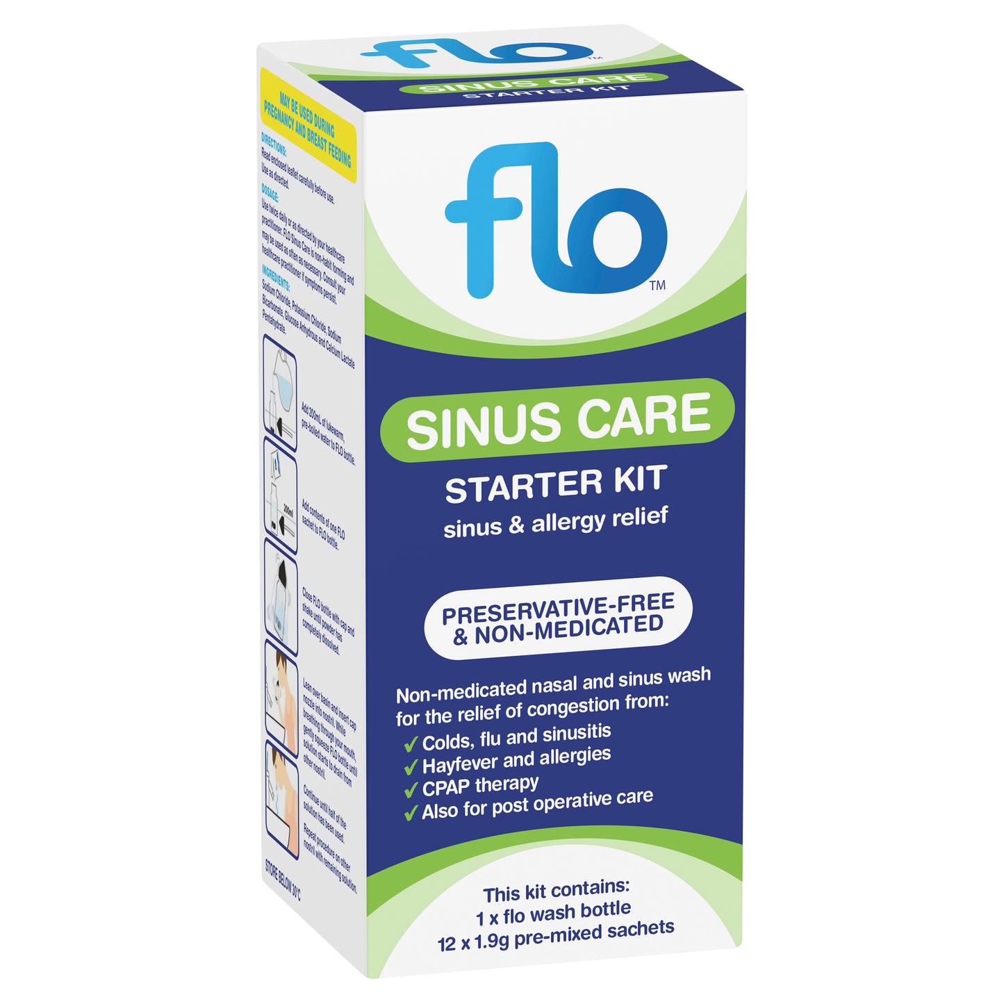 FLO Sinus Care Kit 12 Sachets