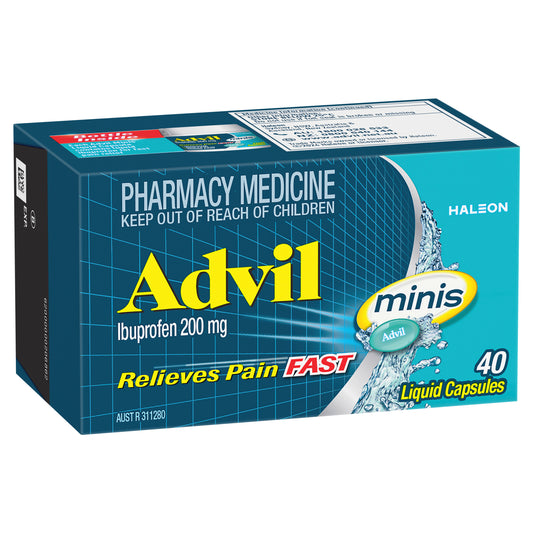 Advil Minis Ibuprofen 200mg Liquid Capsules 40