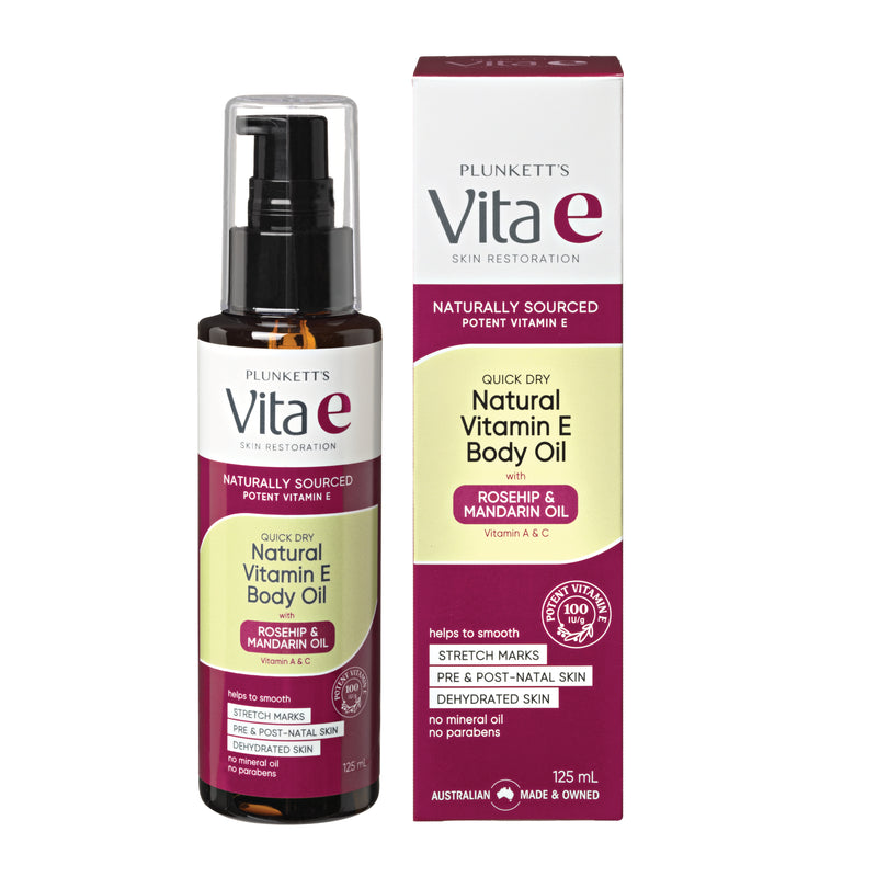 Plunkett’s Vita E Natural Body Oil 125mL