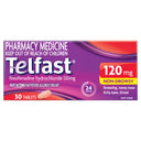 Telfast Hayfever Relief 120mg Tablets 30