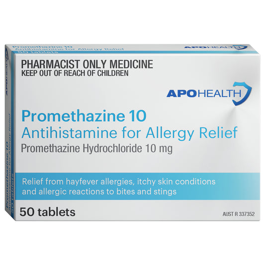 APH Promethazine 10mg Tablets 50 (Blister Pack)