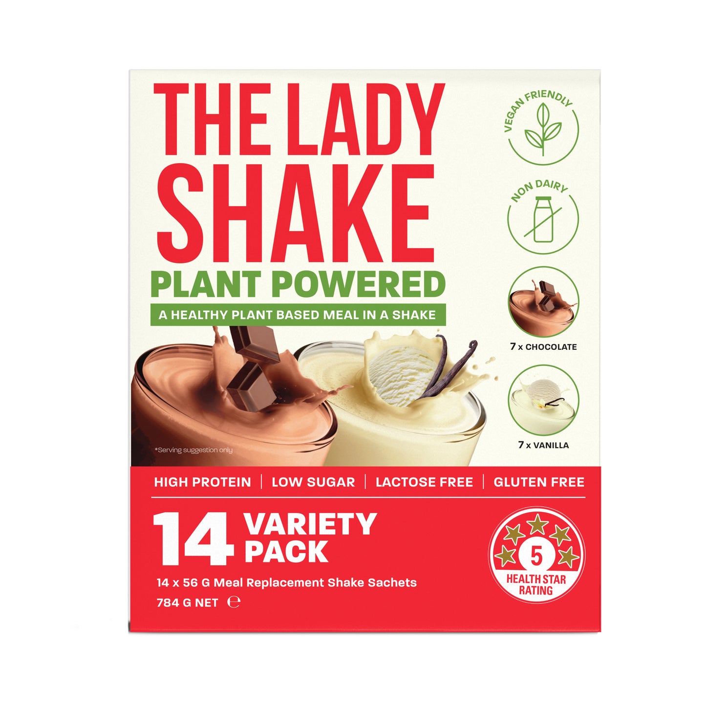 The Lady Shake Plant Powder Variety 14 Pack