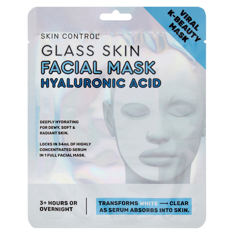 Skin Control Glass Face Mask Hyaluronic Acid 12 Pack