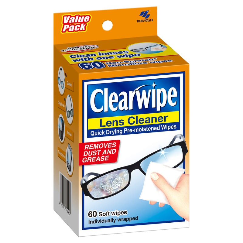 Clearwipe Lens Cleaner 60 Pack Floor Stand PPK48