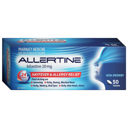 Allertine Bilastine 20mg Tablets 50
