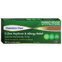 Chemists' Own Cetirizine Hayfever & Allergy Relief 10mg Tablets 30