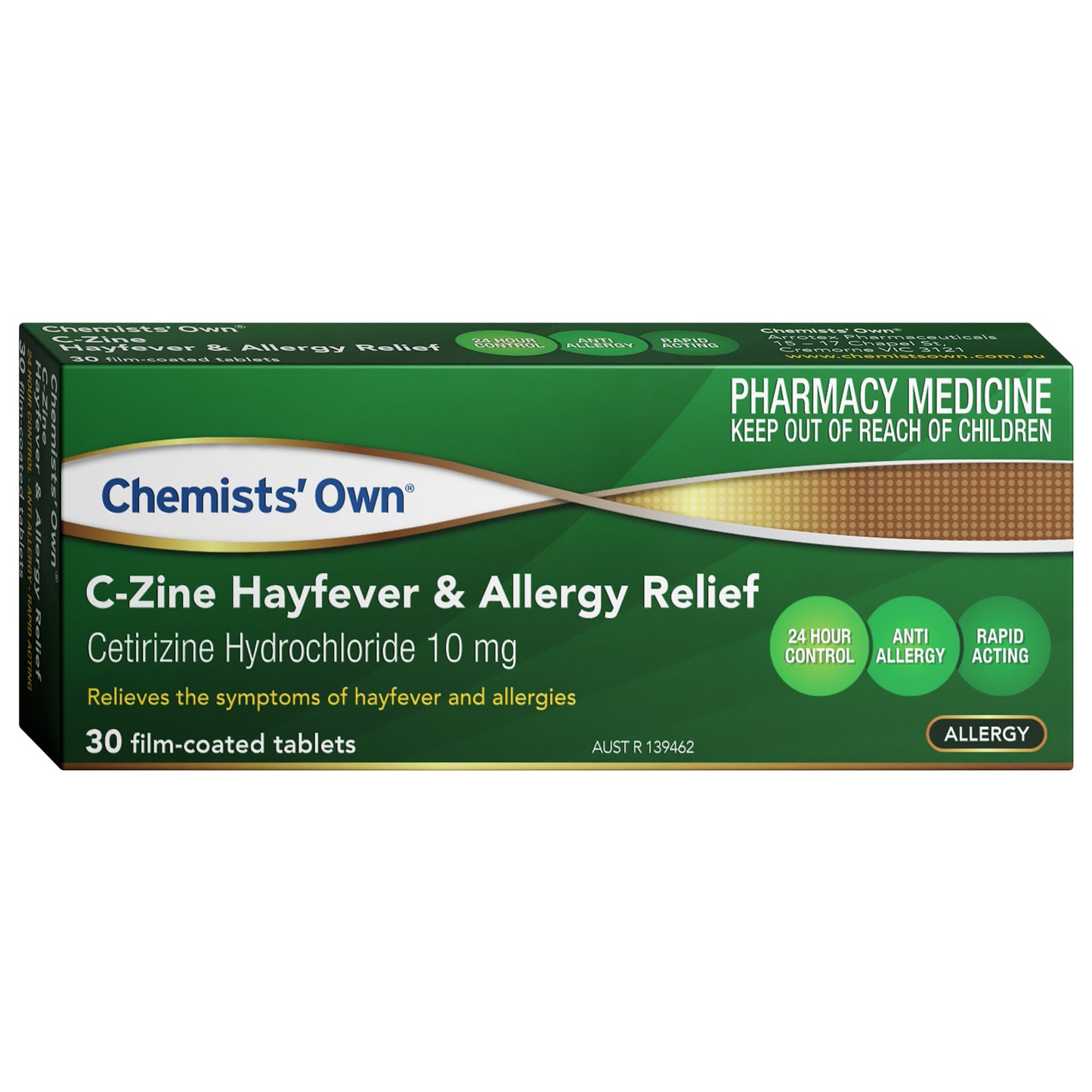 Chemist Own Cetirizine Hayfever & Allergy Relief 10mg Tablets 30