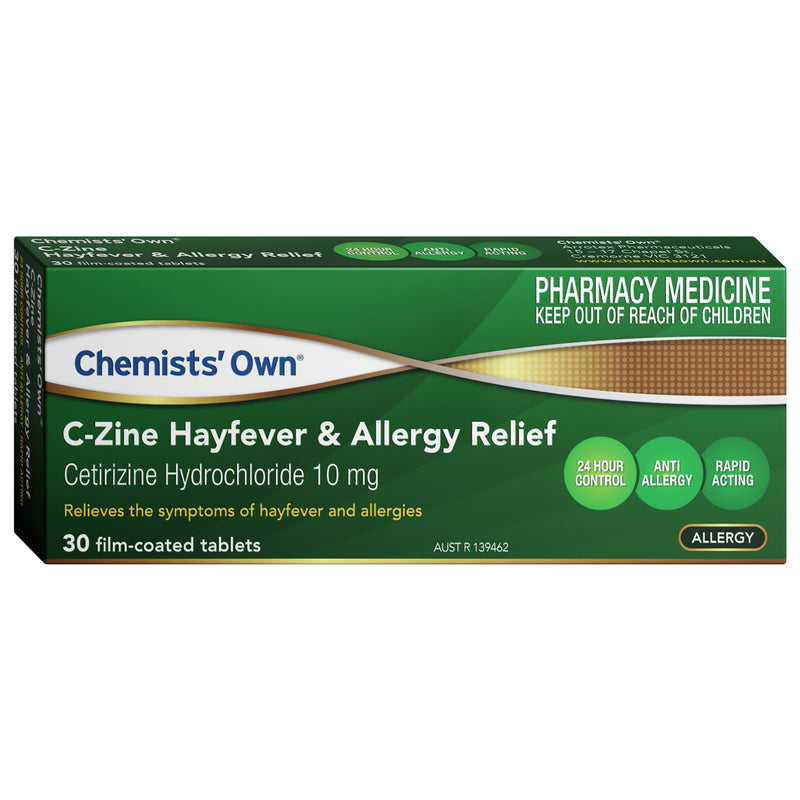 Chemists' Own Cetirizine Hayfever & Allergy Relief 10mg Tablets 30