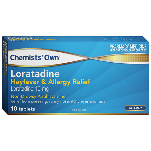 Chemist Own Loratadine Hayfever Allergy Relief 10mg Tablets 10