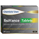 Chemists' Own IbuVance 200mg Tablets 24