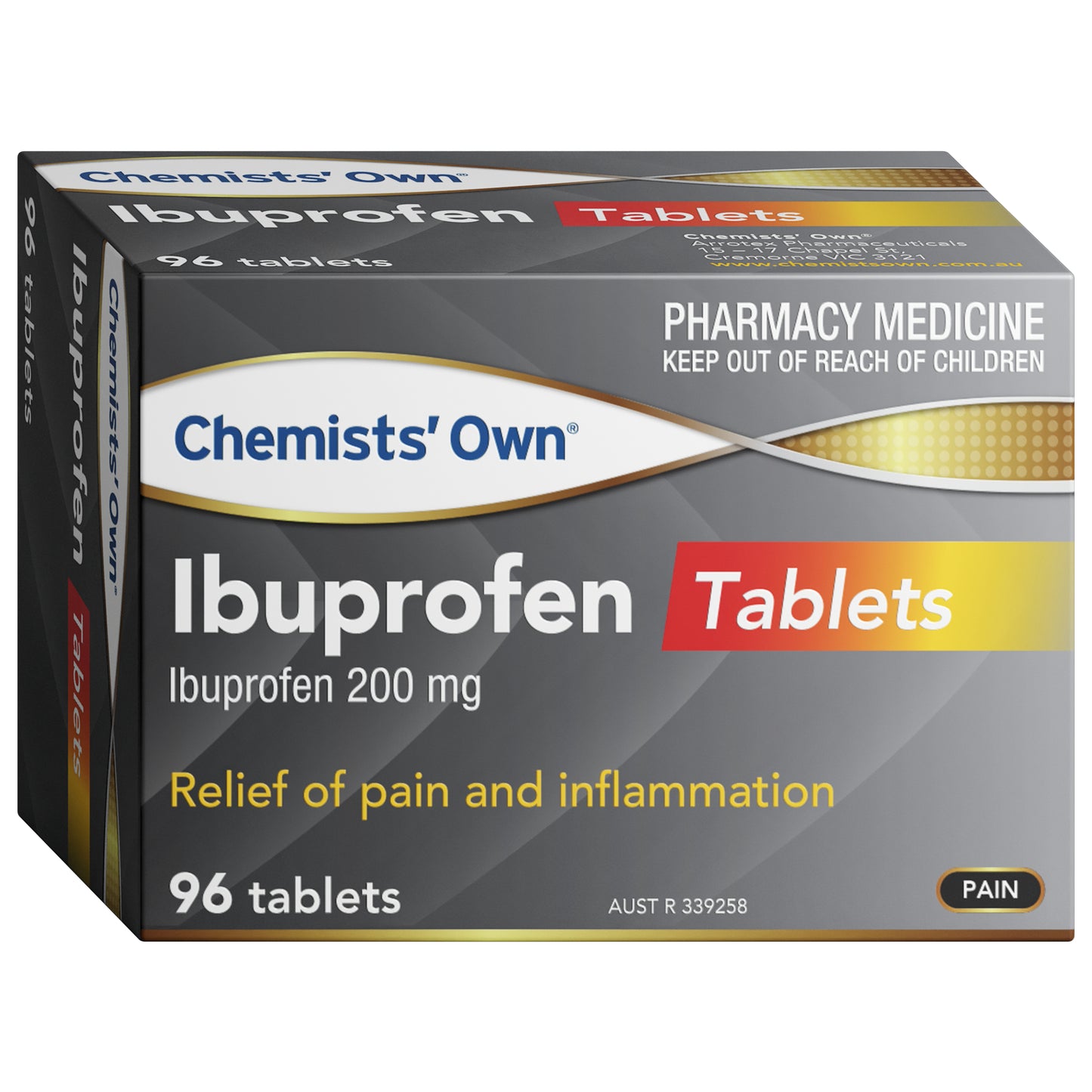 Chemist’s Own Ibuprofen 200mg Tablets 96