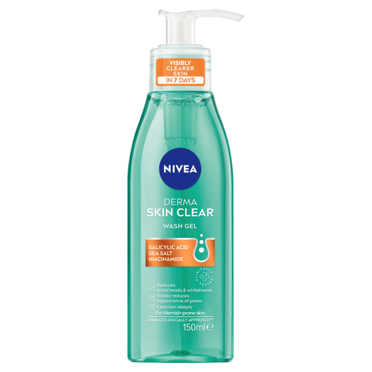 NIVEA Derma Skin Clear Wash Gel 150mL