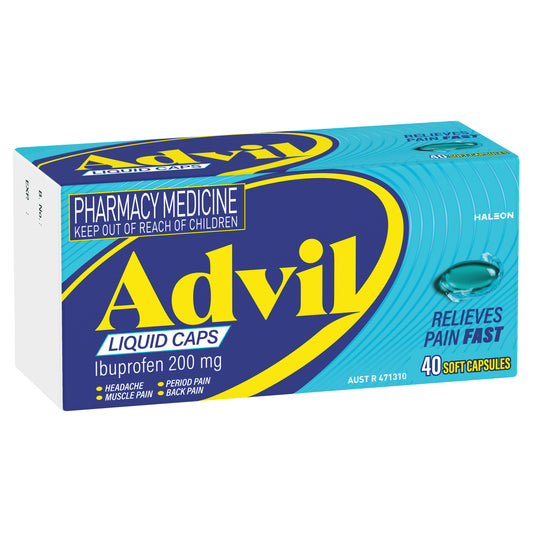Advil Ibuprofen Liquid Capsules 40