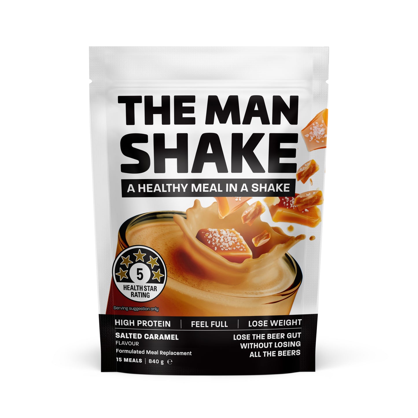The Man Shake Salted Caramel 840g