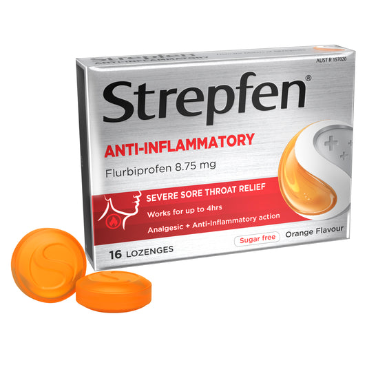 Strepfen Lozenges Intensive Sugar-Free Orange 16