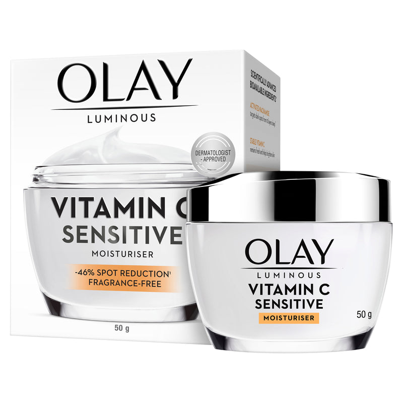 Olay Luminous Vitamin C Sensitive Brightening Moisturiser 50g