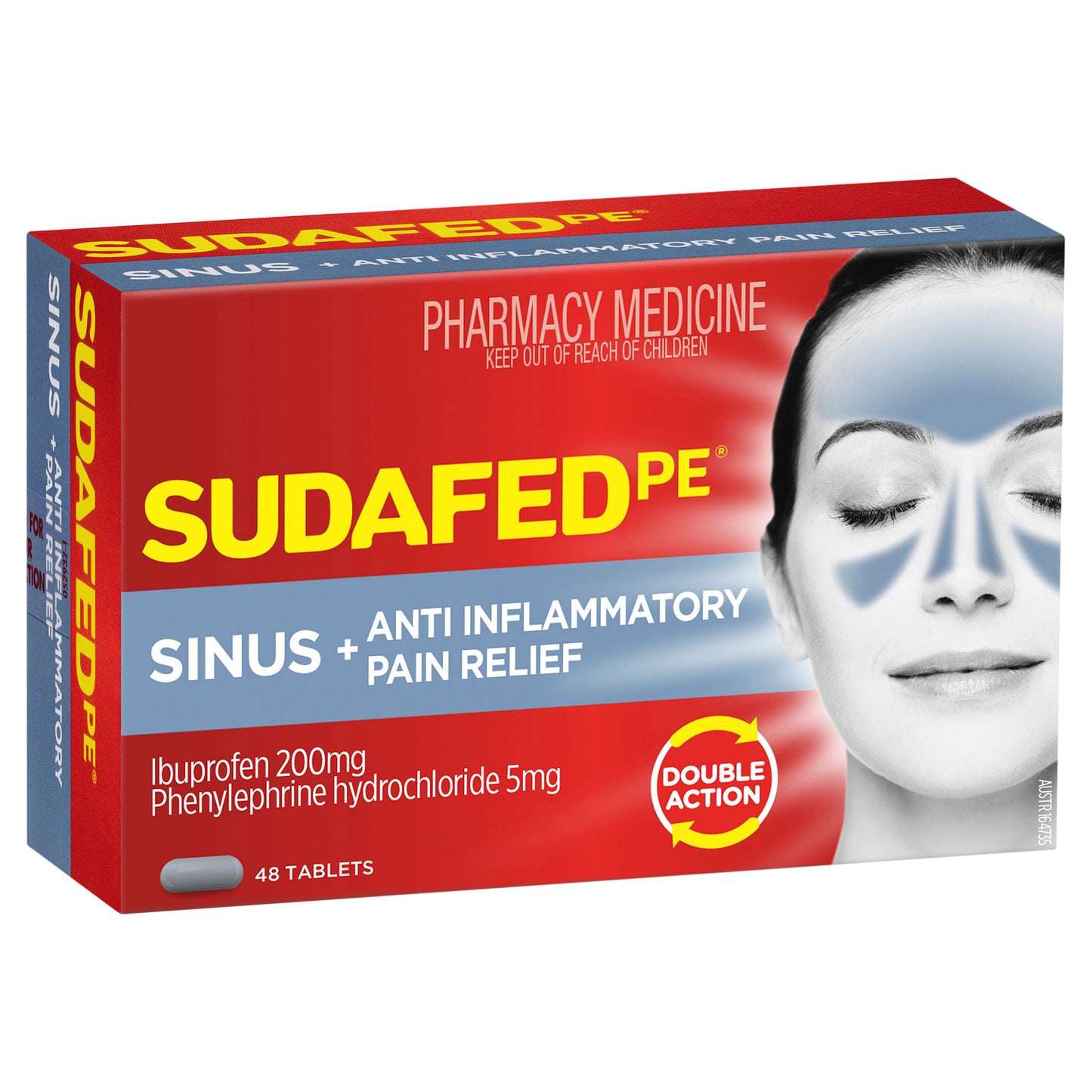 Sudafed PE Sinus + Anti-Inflammatory Pain Relief Tablets 24