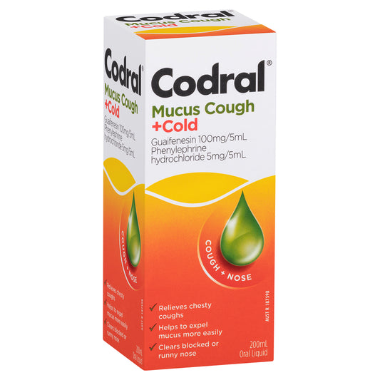 Codral Relief Mucus Cough & Cold 200 mL