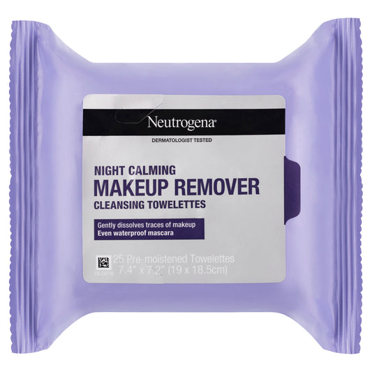 Neutrogena Night Calming Makeup Remover Cleansing Towelettes 25 Pack