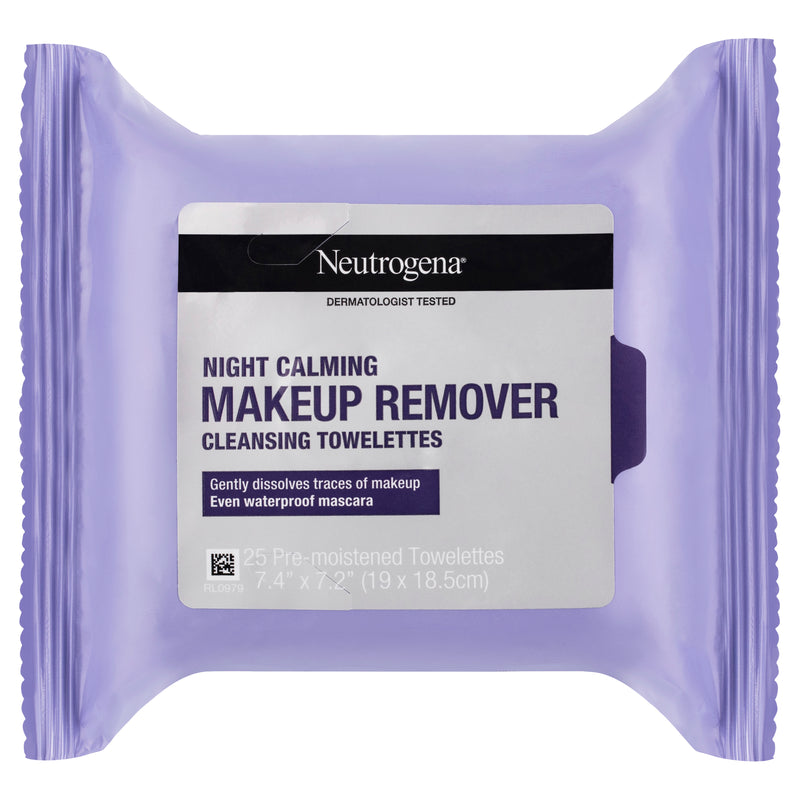 Neutrogena Night Calming Makeup Remover Cleansing Towelettes 25 Pack