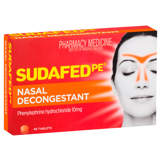Sudafed PE Nasal Decongestant Tablets 48