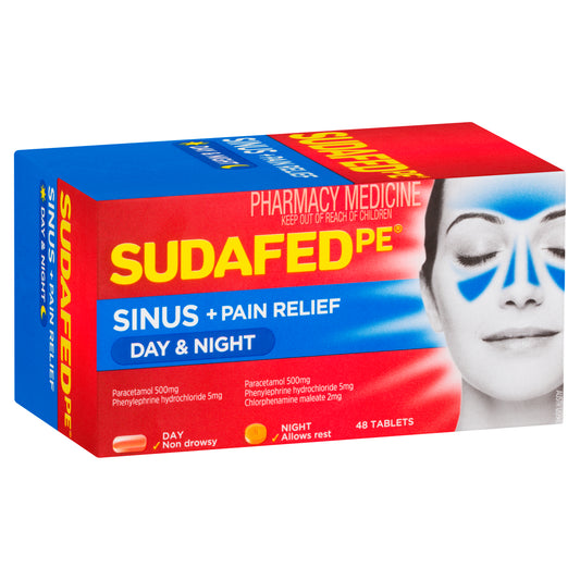Sudafed PE Sinus Day & Night Tablets 48