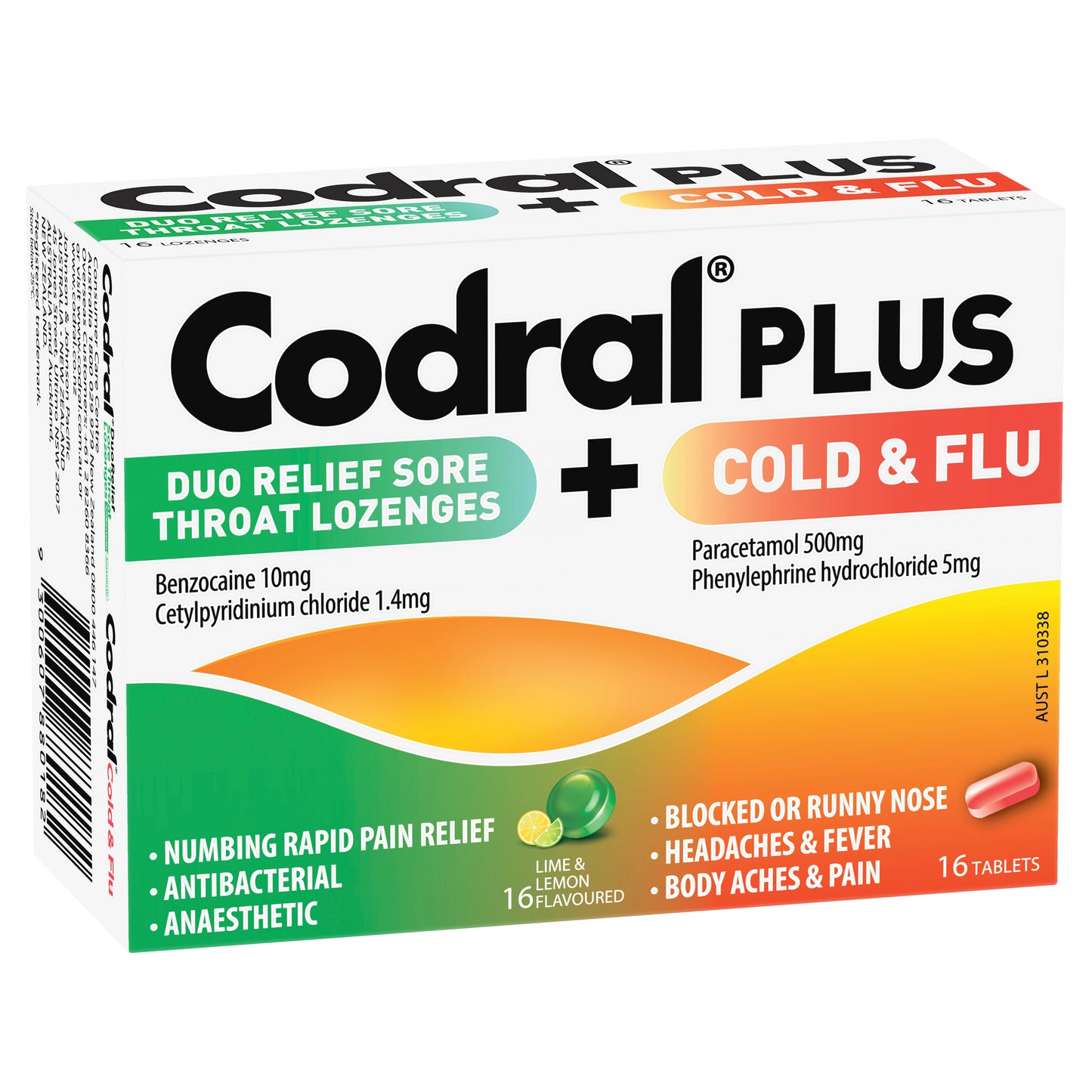 Codral Plus Lozenges 16 + Phenylephrine Tablets 16