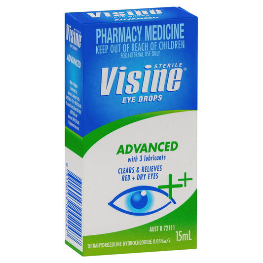 Visine Eye Drops Advanced 15mL S2