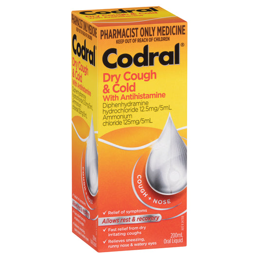 Codral Dry Cough & Cold Plus 200mL