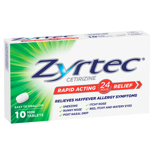 Zyrtec Cetirizine 10mg Tablets 10