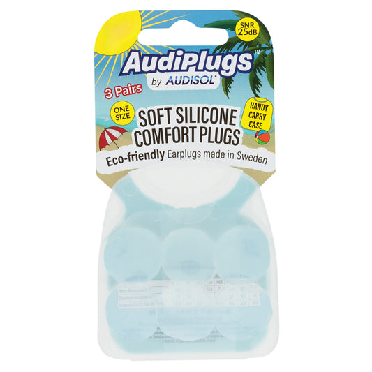 Audiplugs Soft Silicone Comfort 3 Pair Single