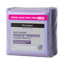 Neutrogena Night Calming Makeup Remover Wipes Triple Pack