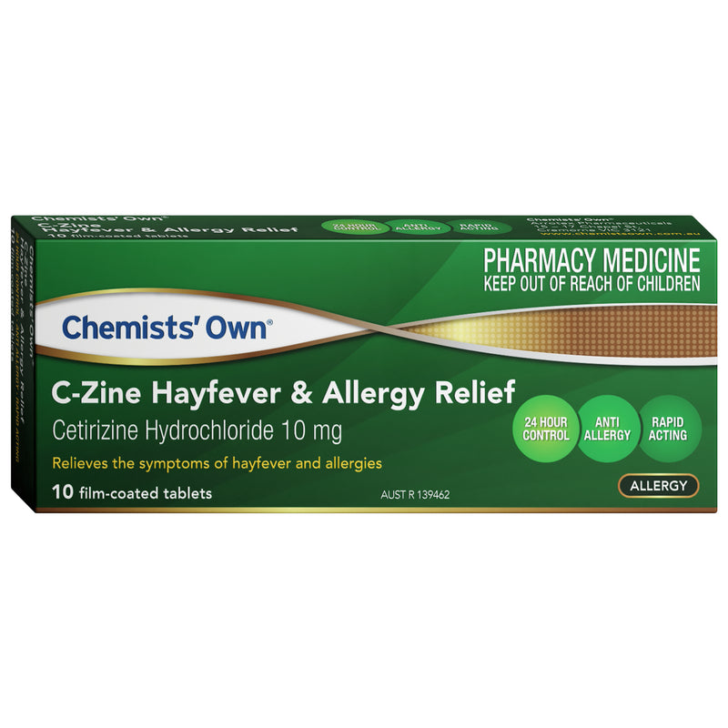 Chemists' Own Cetirizine Hayfever & Allergy 10mg Tablets 10