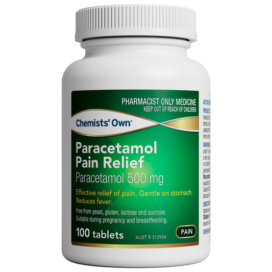 Chemists' Own Paracetamol Pain Relief  500mg Tablets 100 Bottle
