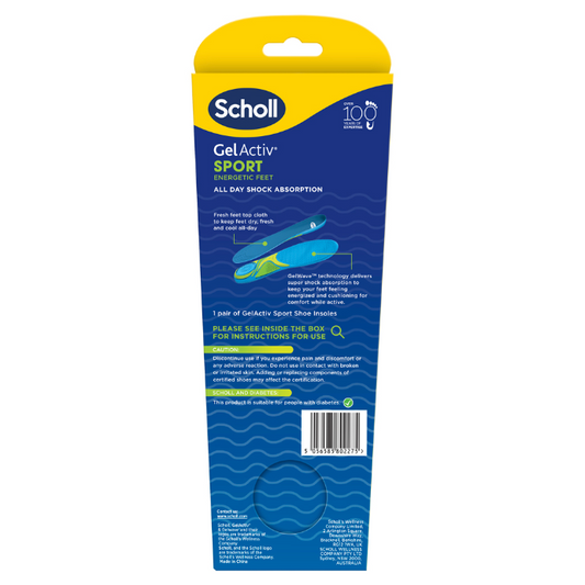 Scholl GelActiv Sport Insoles Small 1 Pair