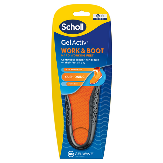 Scholl GelActiv Work & Boot Insoles Small 1 Pair