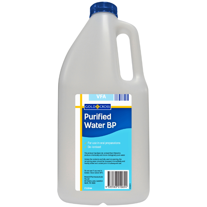 Gold Cross Purified Water BP 2 Litre