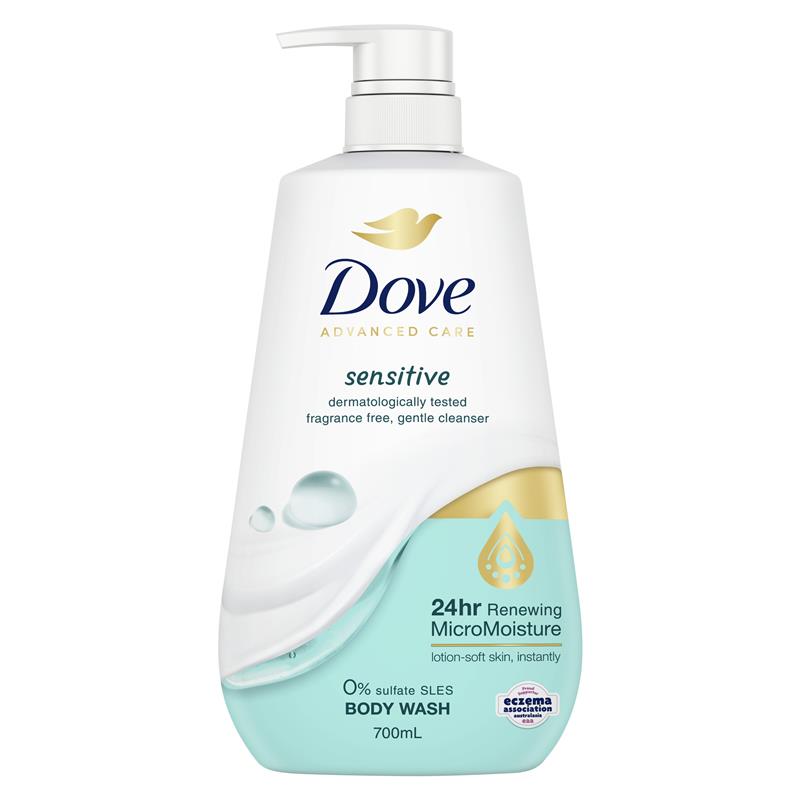 Dove Advanced Care Sensitive Body Wash 700ml
