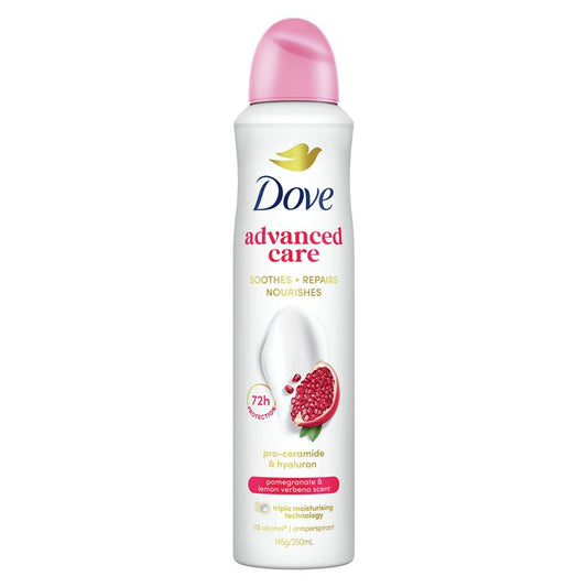 Dove Advanced Care Antiperspirant Aerosol Deodorant Pomegranate & Lemon Verbena 250ml