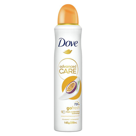 Dove Advanced Antiperspirant Aerosol Passion Fruit and Lemongrass 250ml